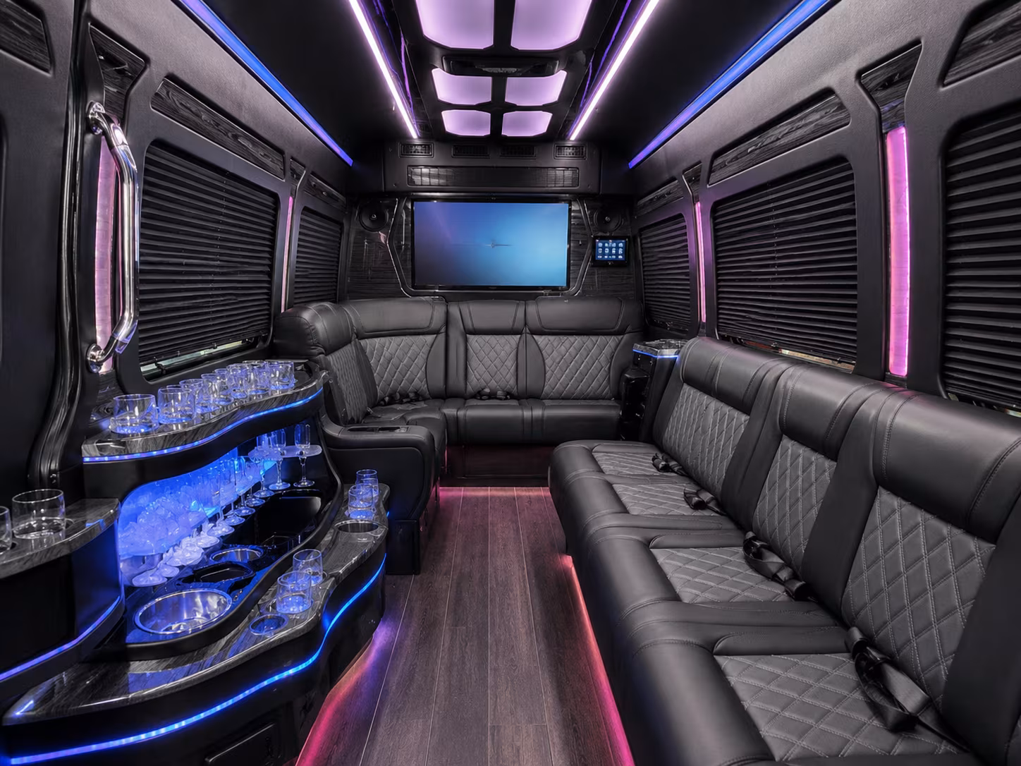 corporate event bus rentals around the kent events center