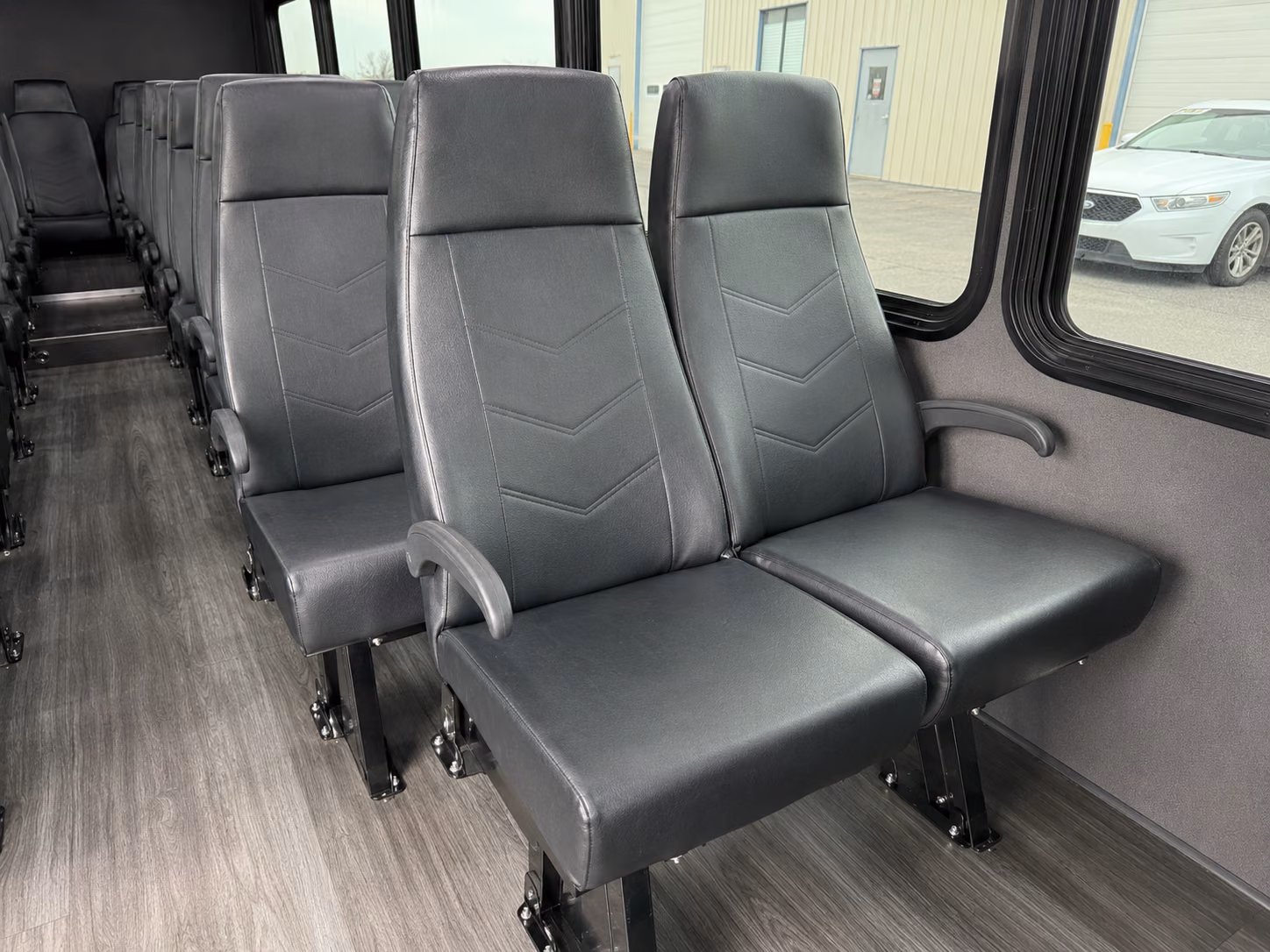 kent 15 passenger minibus interior