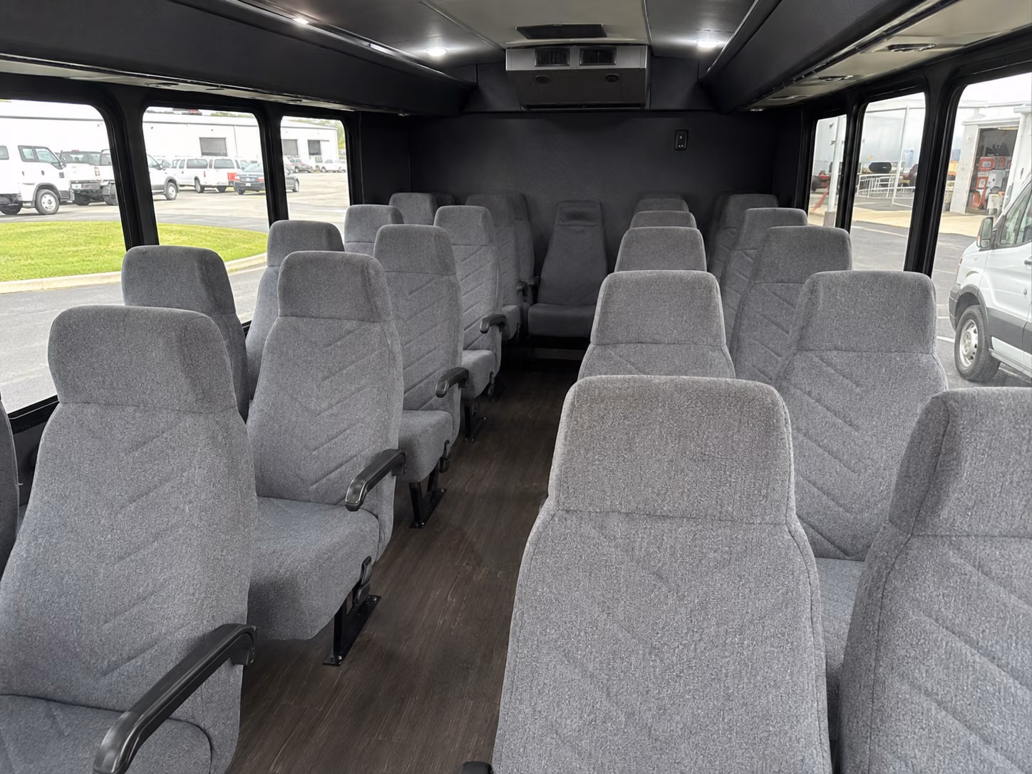 kent 20 passenger minibus inside