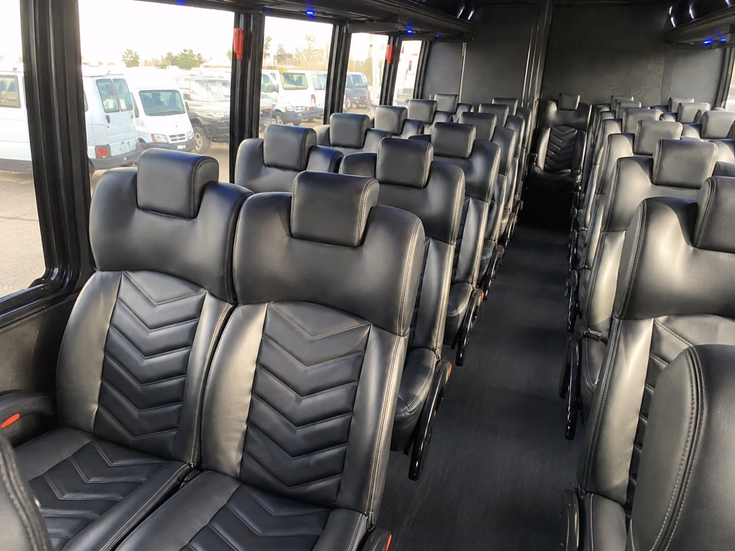 kent 20 passenger minibus interior