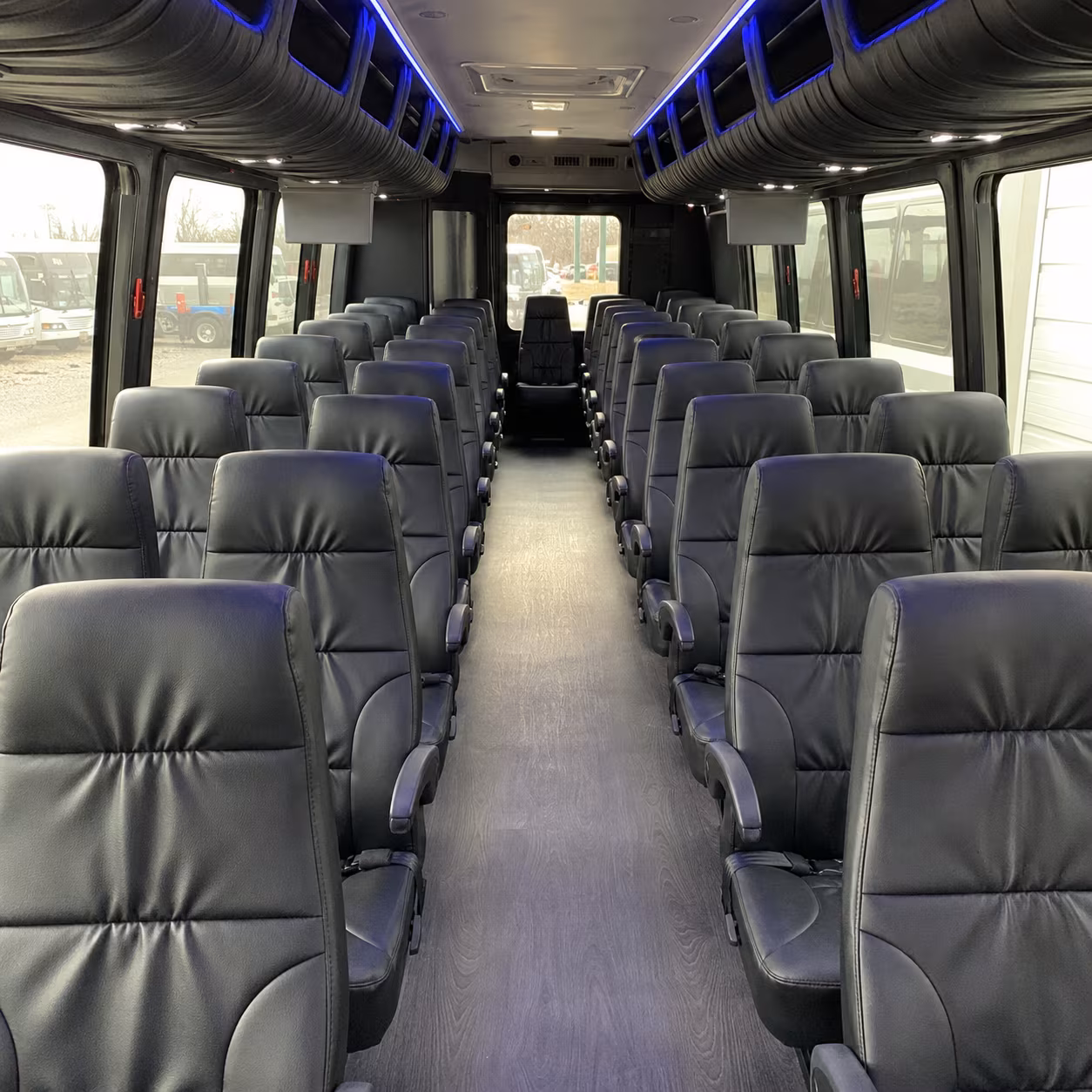 kent 25 passenger minibus inside