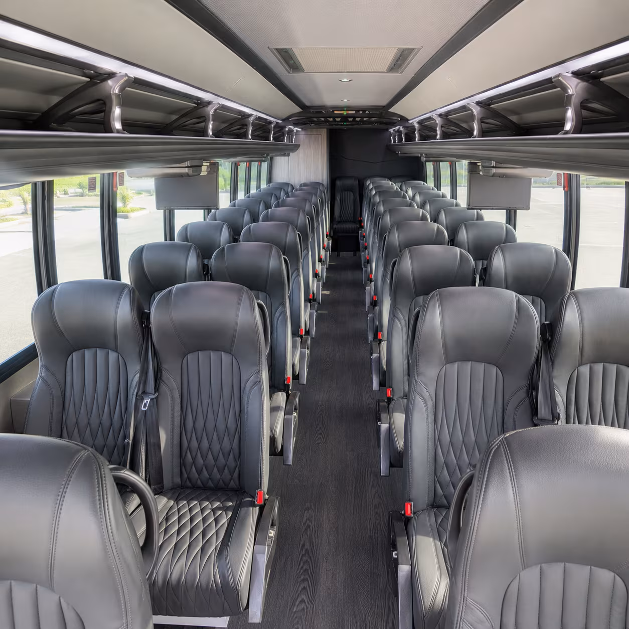 kent 28 passenger minibus inside