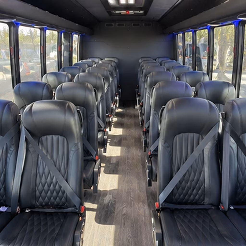 kent 30 passenger minibus interior