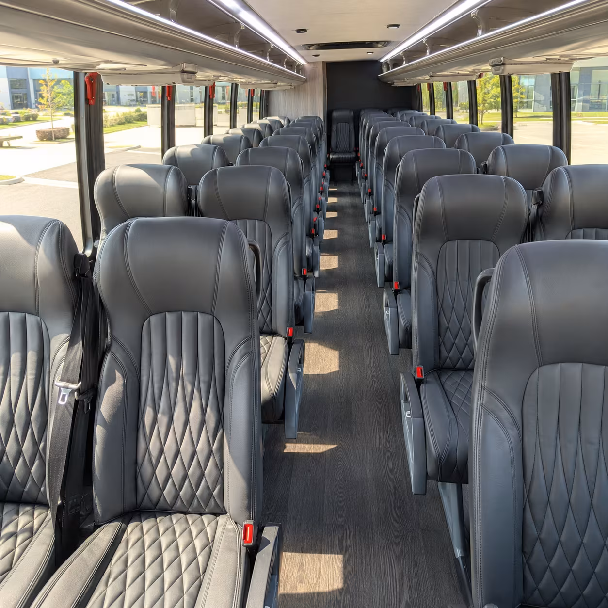 kent 35 passenger minibus interior