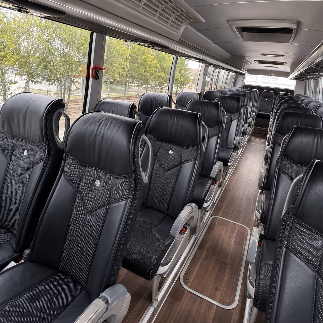 kent 56 passenger charter bus interior