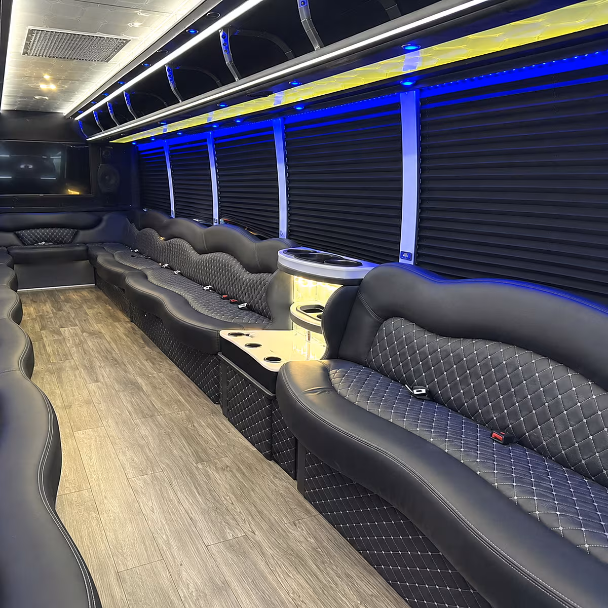 kent party bus rentals inside