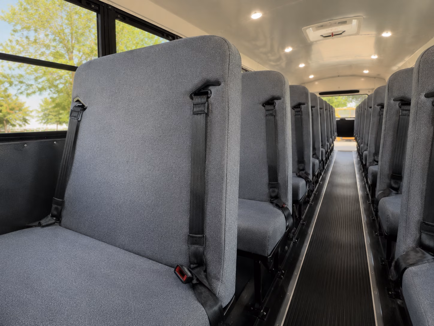 kent school bus inside