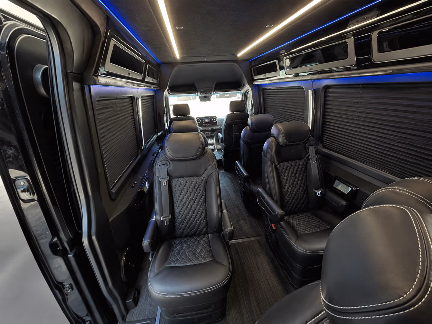 sprinter van with driver inside